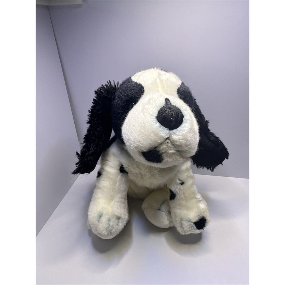 Russ Cocker Spaniel Puppy Dog Purebred Puppies Black And White Plush